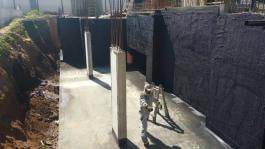 איטום קיר מרתף בהתזה - חברת "האחים תמם"